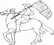 Coloriage cheval indien dessin