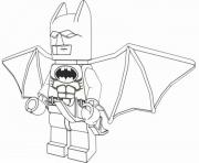 Coloriage batman en action dessin