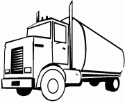 Coloriage camion course dessin