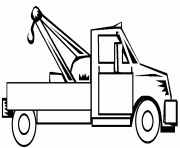 Coloriage camion construction dessin