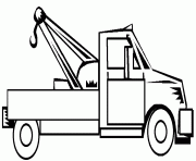 Coloriage camion travaux dessin