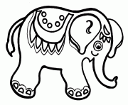 Coloriage peluche d elephant dessin