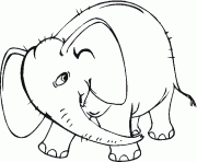 dessin d un petit elephant dessin à colorier