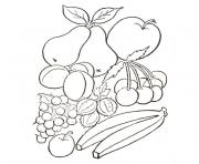 fruits et legumes d automne dessin à colorier