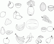 Coloriage fruits rouges dessin