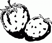 fruits dessin deux fraises dessin à colorier