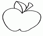 fruit pomme dessin à colorier