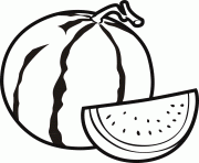 fruit melon deau dessin à colorier