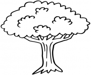arbre 7 dessin à colorier