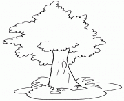 arbre 11 dessin à colorier