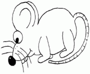 une souris dessin à colorier