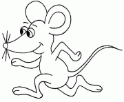 Coloriage souris avec chaussures dessin