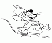 la souris dessin à colorier