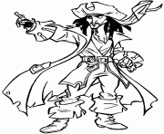 Coloriage Sam le pirate est dans le desert dessin