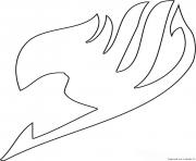 Coloriage fairy tail logo dessin