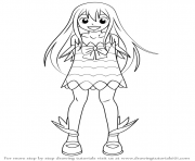 how to draw Wendy Marvell from Fairy Tail step 0 dessin à colorier