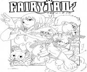 Coloriage fairy tail team by xubeix dessin