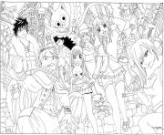 Coloriage fairy tail manga 13 dessin