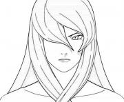 Coloriage Sasuke s face dessin