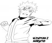 Coloriage manga naruto 18 dessin