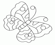 Coloriage papillon fleurs dessin