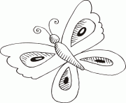 Coloriage fleur papillon dessin
