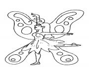 papillon 286 dessin à colorier