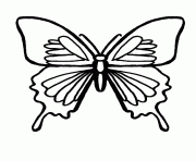 Coloriage difficile papillon dessin