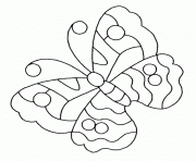 coloriage papillon 4 dessin à colorier