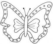 papillon 18 dessin à colorier