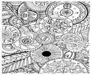 Coloriage adulte zen anti stress a imprimer petits robots dessin