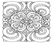 Coloriage labyrinthe fleurs zen dessin