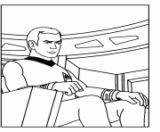 Coloriage star trek Spok et Kirk dessin