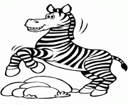 Coloriage bebe zebre animaux dessin