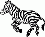 zebre 38 dessin à colorier