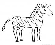 Coloriage zebre 40