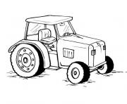 Coloriage tracteur 3 dessin