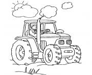 Coloriage tracteur 29 dessin