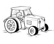 Coloriage tracteur mini rapide efficace dessin
