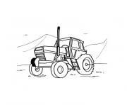 tracteur 22 dessin à colorier