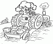 Coloriage tracteur claas dessin