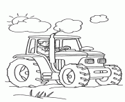 Coloriage tracteur 48 dessin