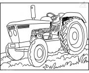 Coloriage tracteur 29 dessin