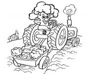 Coloriage tracteur 29 dessin