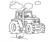 Coloriage tracteur 48 dessin