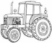 tracteur 11 dessin à colorier