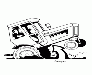 Coloriage tracteur 11 dessin