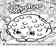 Coloriage shopkins shoppies join the party Sweet Petal Cupcake Rosa Basket dessin