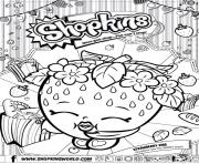 Coloriage Shopkins Shoppies sweet Petal Cupcake Rosie Bloom dessin