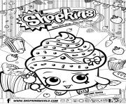 shopkins cupcake queen dessin à colorier